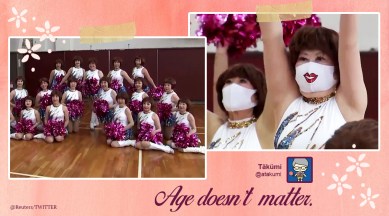 japan, japan dance group, japan dance group viral video, Japan Pom Pom, twitter reactions, trending, indian express, indian express news