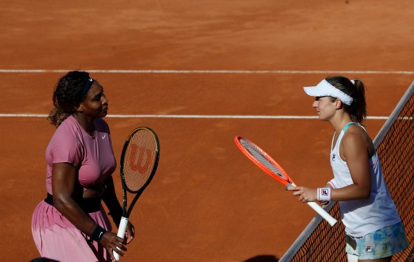 Serena Williams al fianco di Nadia Podoroska