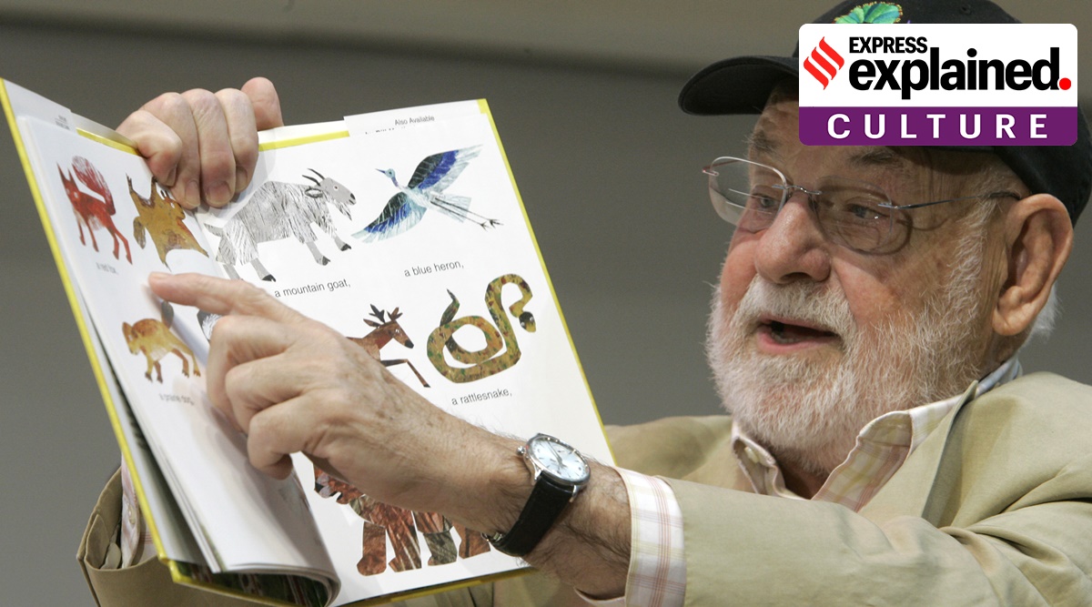 Eric Carle, Eric Carle obit, Eric Carle death, Eric Carle books, the very hungry caterpillar, the very hungry caterpillar author, indian express. express explained
