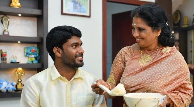 Johnson went home to Chakkittapara, Kozhikode, after he completed isolation in Bengaluru. (@ jinson_johnson/instagram)