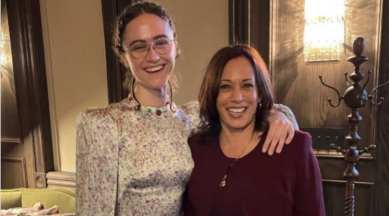 kamala harris, Ella Emhoff , kamala harris wishing Ella Emhoff , Ella Emhoff graduation, Ella Emhoff , indian express,indianexpress news