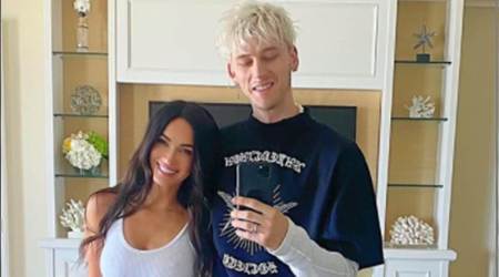 Machine Gun Kelly, Machine Gun Kelly and Megan Fox, Machine Gun Kelly and Megan Fox relationship, vial of blood, indian express news