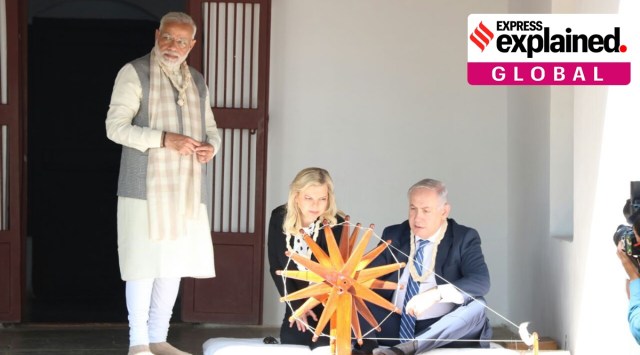 The current government has taken full ownership of the relationship with Israel. Benjamin Netanyahu visited in 2018. (Express Archive)