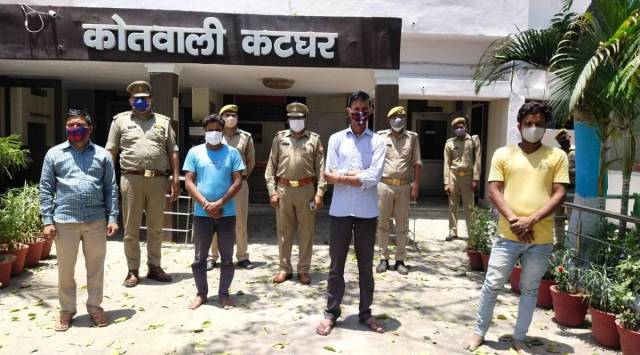 Four accused arrested by Moradabad Police. (Photo: Twitter @Moradabad Police)