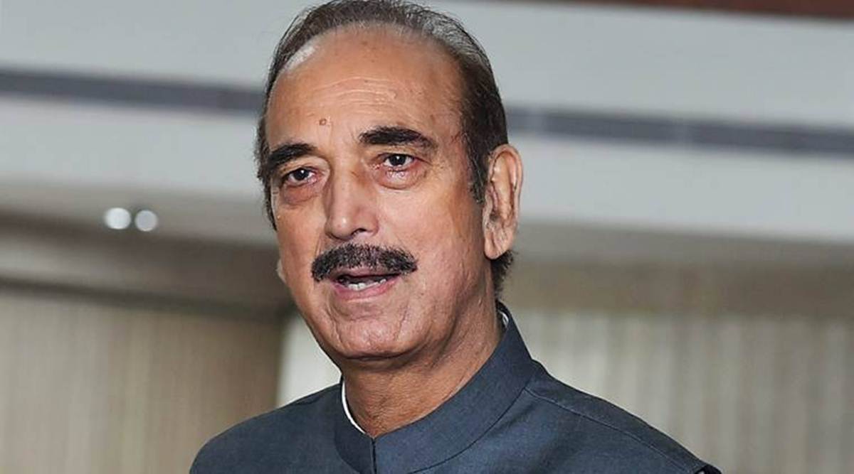 Former J&K chief minister Ghulam Nabi Azad. (File)