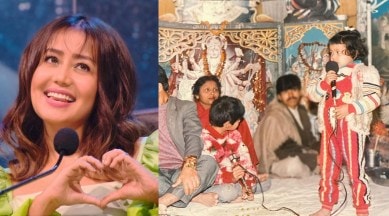 neha kakkar childhood photos