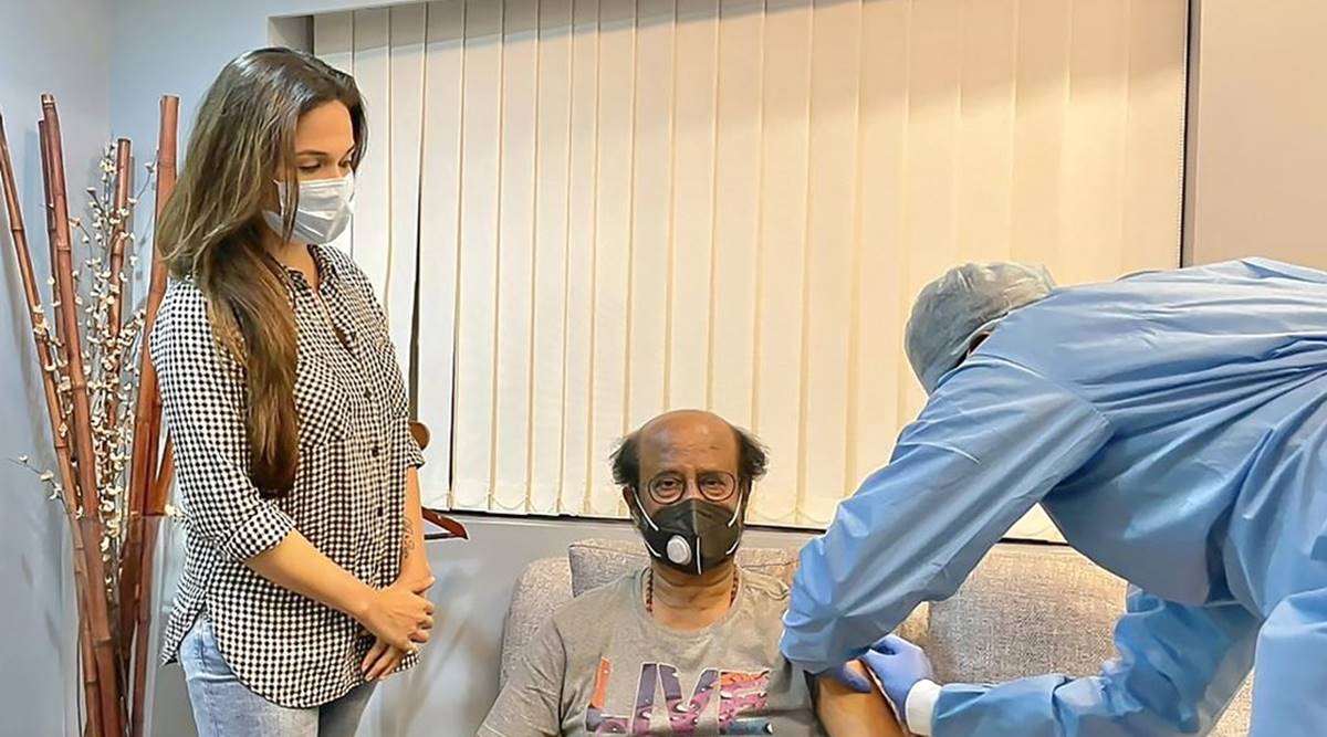 Rajinikanth gets his second dose of Covid-19 vaccine, see photo | Tamil