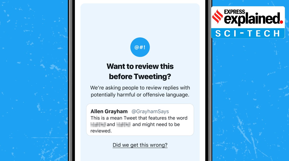 Last year, Twitter tested prompts that would encourage people to rethink some posts. Image: Twitter Blog