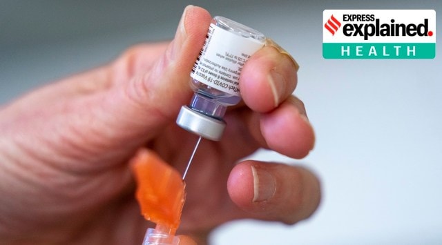 A syringe is loaded with the Pfizer-BioNTech Covid-19 vaccine at a clinic in Richmond, British Columbia, Canada. (Jonathan Hayward/The Canadian Press via AP)
