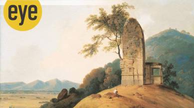 A Ruined Temple painting