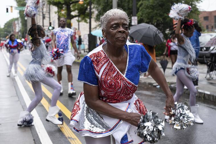 Cheers and quiet reflection as US crowds mark Juneteenth