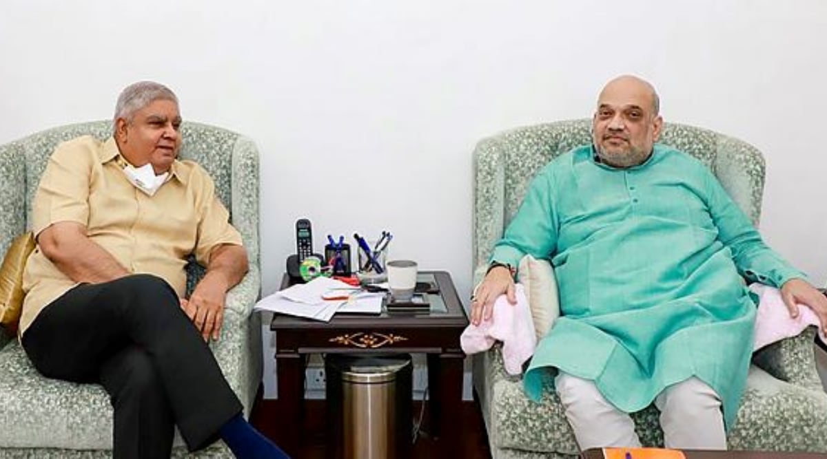 Jagdeep Dhankhar Amit Shah meeting