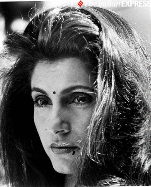 While her early works cashed in on her beauty, Dimple Kapadia started drifting towards parallel cinema by the late 80s and early 90s, choosing films and roles which went beyond the song and dance routine. This phase marked yet another turning point for Dimple. (Photo: Express Archive)