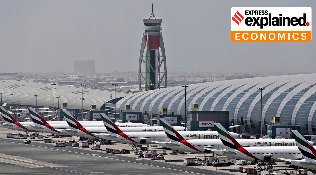 Emirates planes are parked at the Dubai International Airport in Dubai, United Arab Emirates. (AP Photo/Kamran Jebreili, File)