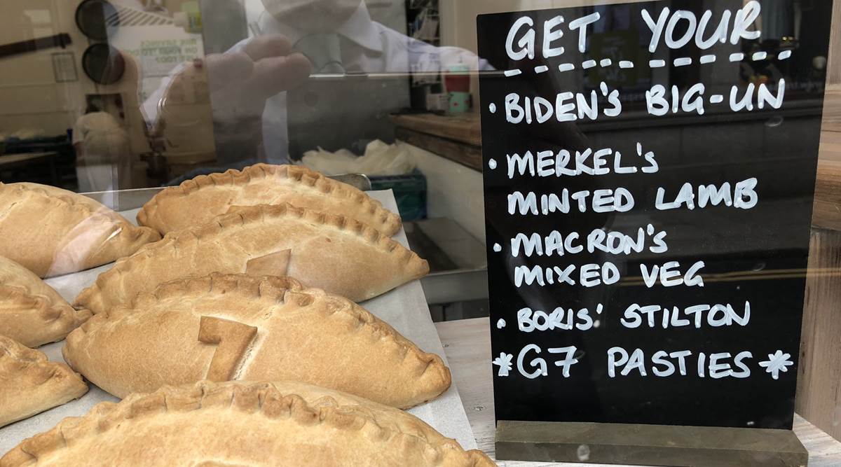 pasties, pasties named after world leaders, G7-themed pasties, G7 Summit, pasties in the G7 Summit, indian express news