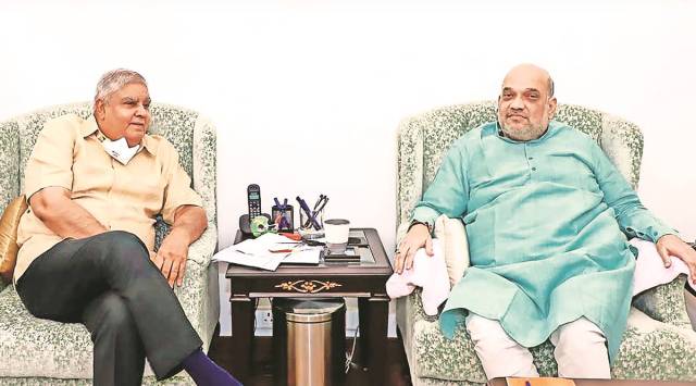 Jagdeep Dhankar, amit shah, Mamata Banerjee, Bengal Assembly polls, Prahlad Singh Joshi, Prahlad Patel, Om Birla, Kolkata news, Kolkata latest news, india news, indian express