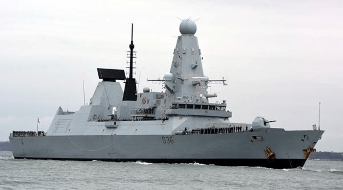 The British Royal Navy destroyer HMS Defender in Portsmouth, England. (AP Photo/File)
