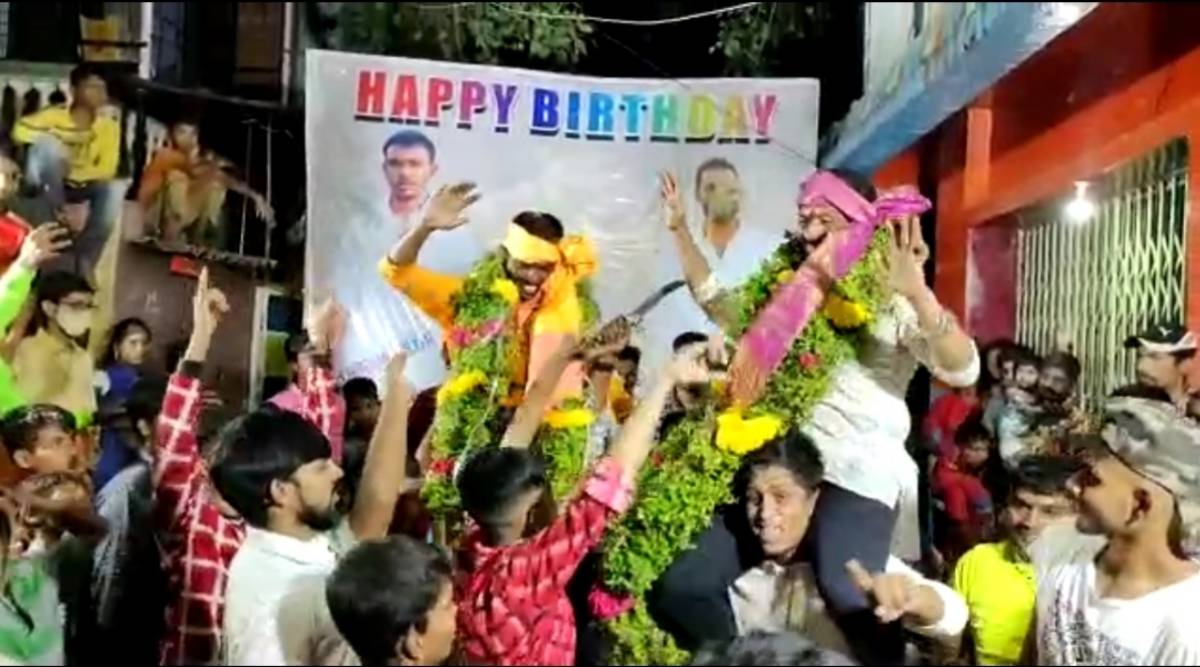 Outdoor birthday celebration