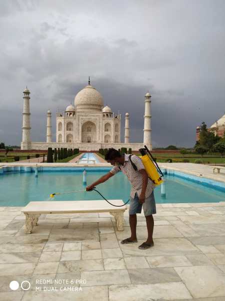 Taj Mahal welcomes tourists after two months | Lifestyle News,The Indian Express Taj Mahal welcomes tourists after two months | Lifestyle News,The Indian Express