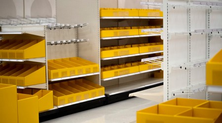 The empty shelves at a Target store in Dallas on June 25, 2020, highlight how companies of all types were unprepared for a crisis. Global shortages of many goods reflect the disruption of the pandemic combined with decades of companies limiting their inventories. (The New York Times)