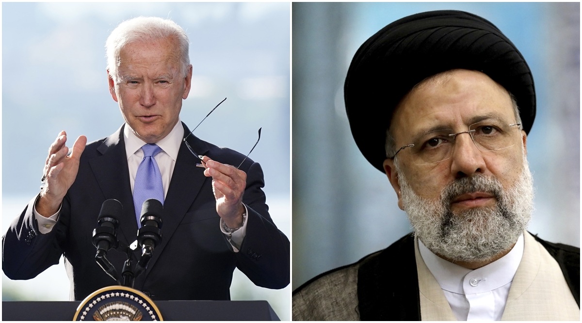 US President Joe Biden and Iran President Ebrahim Raisi. (AP)