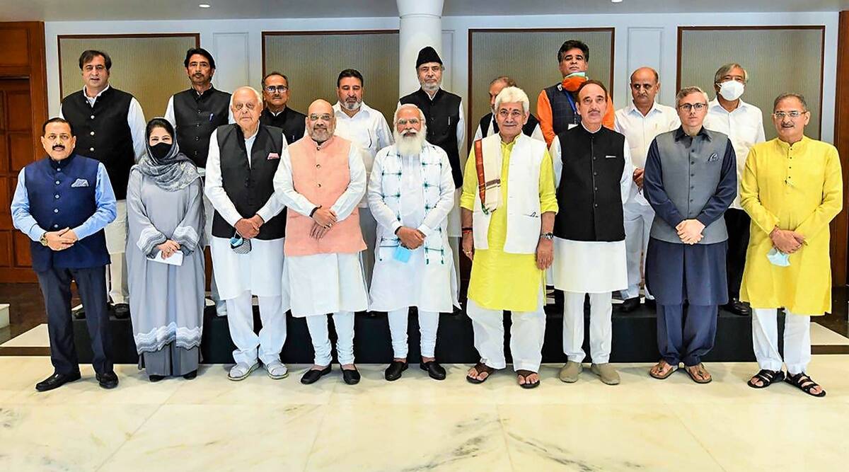 Modi Jammu Kashmir leaders meeting