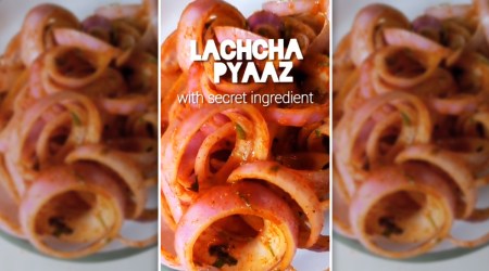 Lachcha Pyaaz, Lachcha Pyaaz recipe, how to make spicy onion rings, Lachcha Pyaaz easy recipe, indianexpress.com, indianexpress, saransh goila recipes,