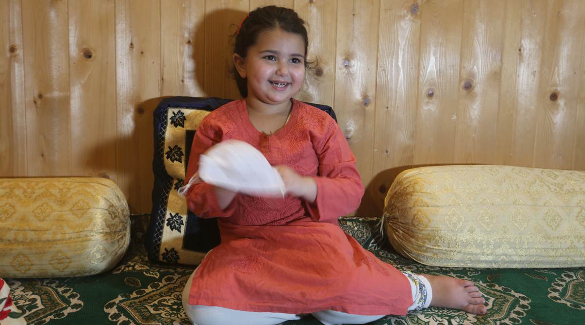 LG Manoj Sinha responded to Mahiruh. (Express photo by Shuaib Masoodi)