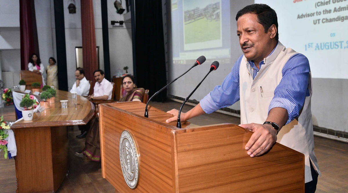 Chandigarh Advisor Manoj Parida. (Express file photo)