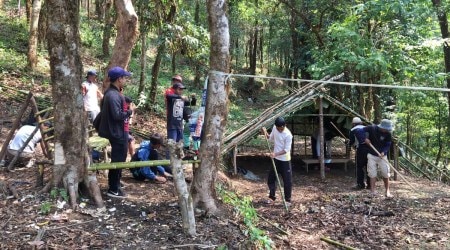 Mizoram news, students climb hill to get internet, Mizoram village no internet, Mizoram village poor internet exam,