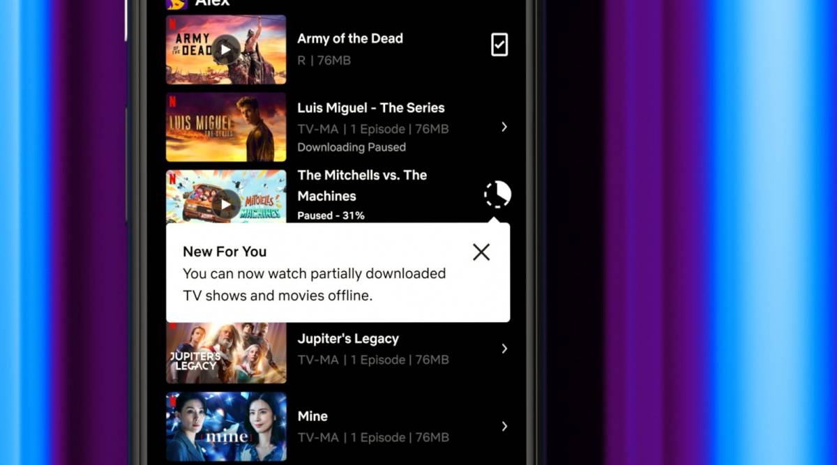 Netflix, Netflix Partial Downloads, Netflix Downloads, Netflix downloads feature, Netflix Download feature on Android