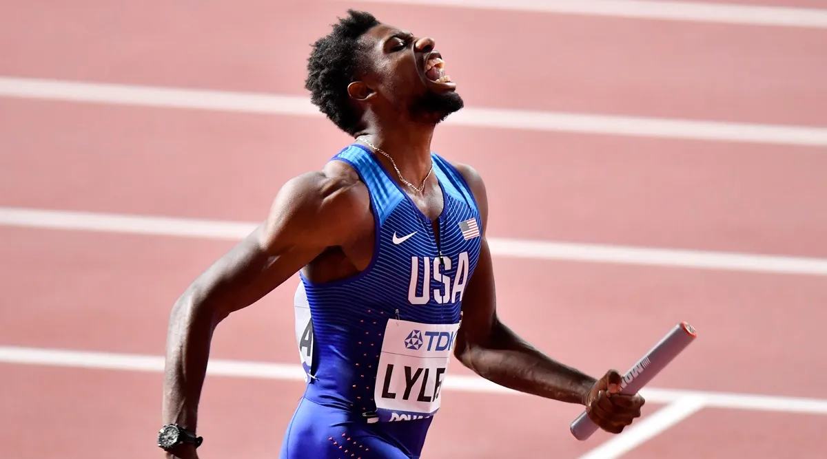 Noah Lyles sends message by raising gloved fist at Olympic track trials |  Sports News,The Indian Express