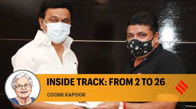 Tamil Nadu Chief Minister M K Stalin with Finance Minister Palanivel Thiagarajan. (Twitter: @ptrmadurai)
