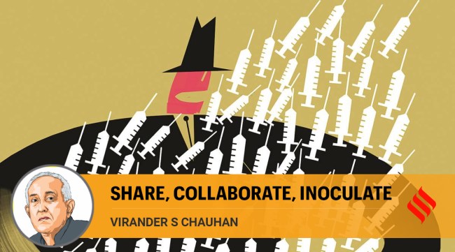 The Covid-19 vaccine narrative, however, seems to have taken a healthier turn after the US agreed to waive intellectual property rights (IPR) on vaccine formulae. (Illustration by C R Sasikumar)
