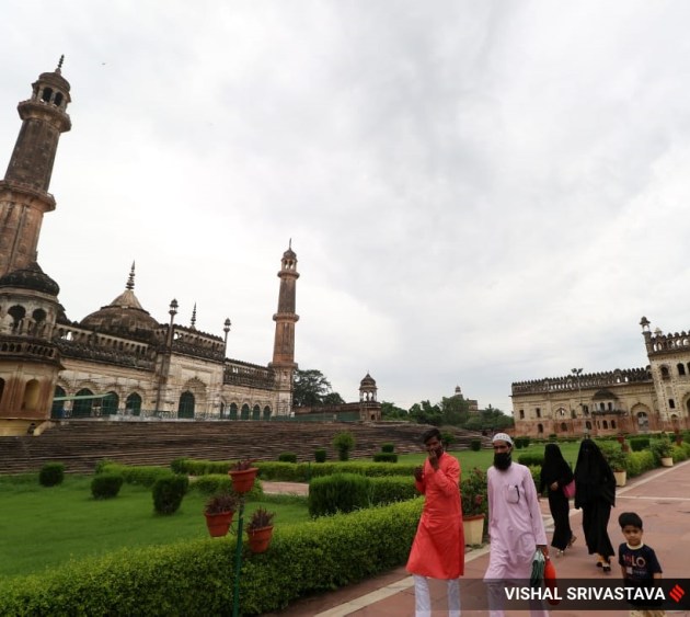 Bara Imambara, Bara Imambara in Lucknow, reopening of Bara Imambara, tourists visiting Bara Imambara, Bara Imambara pictures, Bara Imambara photos, Bara Imambara gallery, Indian Express, Indian Express news