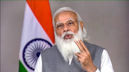 New Delhi: Prime Minister Narendra Modi delivers keynote address at the 5th edition of VivaTech, in New Delhi, Wednesday, June 16, 2021. (PTI Photo)