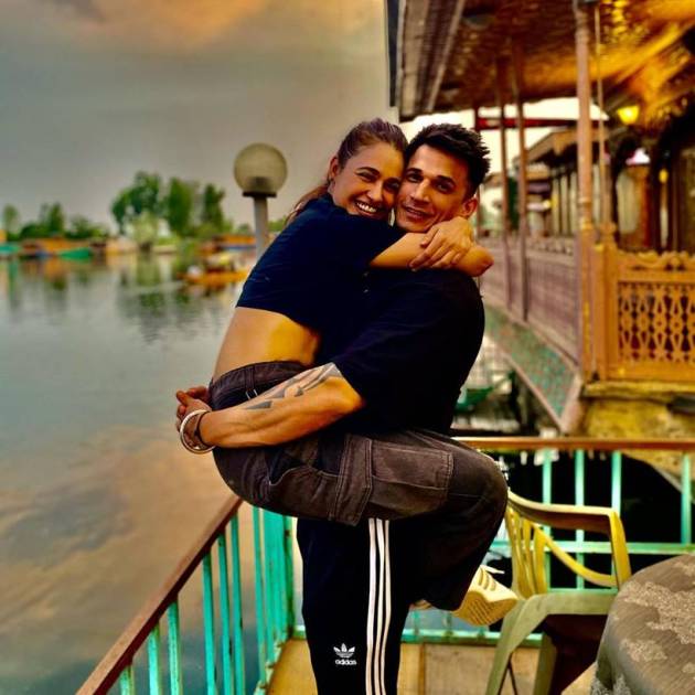 prince narula and yuvika chaudhary kashmir photos