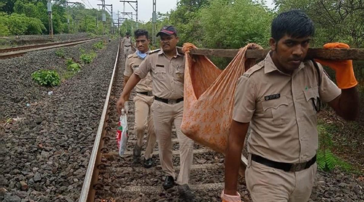 Railway cops save woman hit by moving train, carry her on shoulders for ...