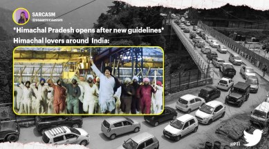 Himachal Pradesh, Shimla tourism, Tourism, Himachal Pradesh Traffic jam after covid-19r restrictions ease, Viral video, Himachal Pradesh covid-19 updates, Trending news, Indian Express news