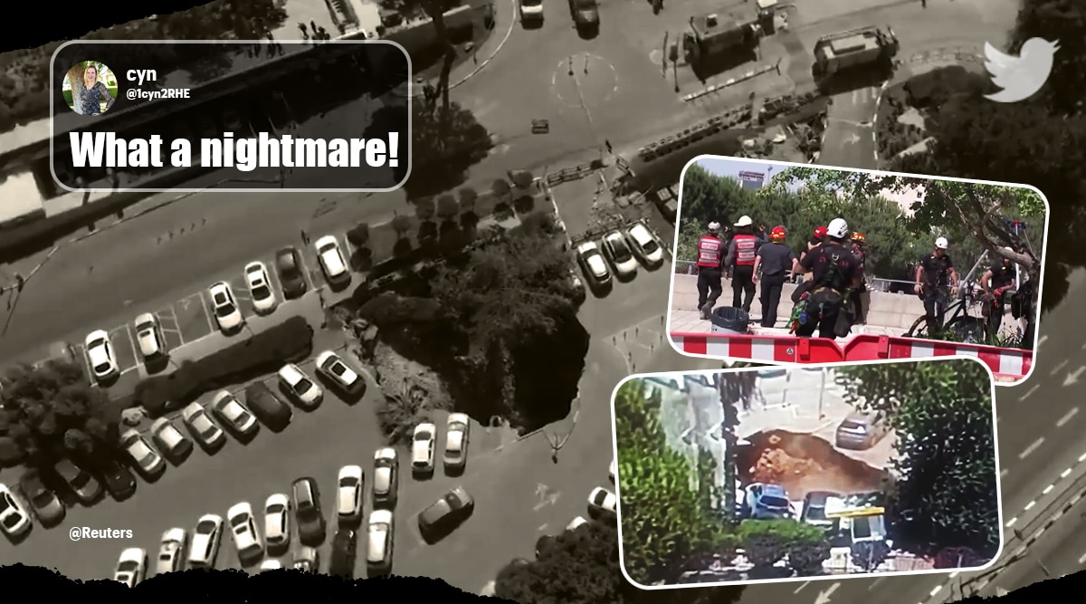 ‘What a nightmare’: Watch sinkhole swallowing cars at parking lot in Jerusalem
