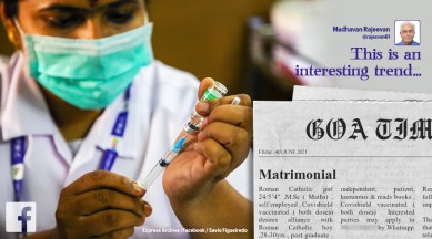 vaccinated bride looking for groom, matrimonial ad for vaccinated groom, girl looking for vaccinated groom, viral matrimonial ad, marriage ad covishield, indian express