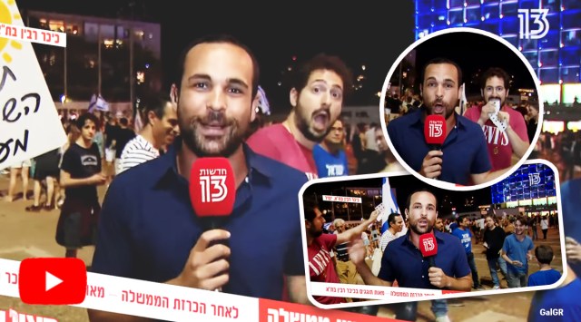 Magician behind journalist, Man performs card trick behind journalist live segment, Israel, Magic trick behind live news report, Viral video, Trending news, Viral news, Indian Express news
