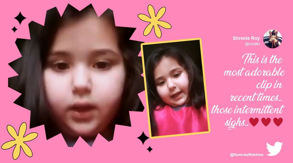 6-year-old homework complaint video, 6-year-old homework complaint to Modi, Jammu Kashmir home work complaint, Jammu homework complaint, Manoj Sinha homework complaint, Modi homework complaint video, Jammu and Kashmir news, Trending news, Viral video, Indian Express news