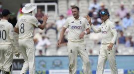 England's Ollie Robinson