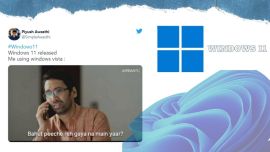 Windows 11, Windows 11 memes, Microsoft Windows 11 twitter reactions, Windows 11 operating system, Widows latest update, Microsoft, Microsoft event, Twitter memes, India express news