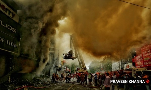 Lajpat Nagar fire, fire incident at Lajpat Nagar