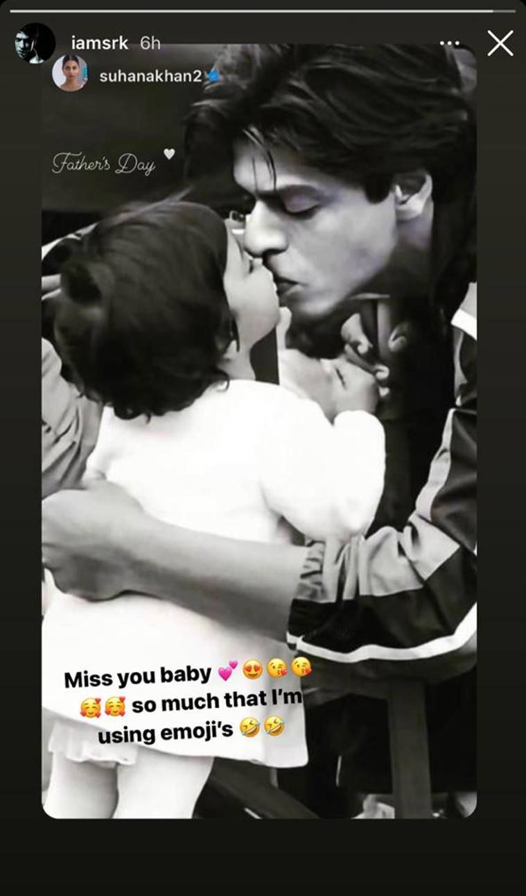 Suhana Khan's Father's Day post melts dad Shah Rukh Khan: 'Miss ...