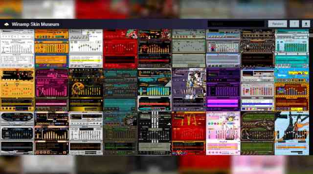 Winamp skin museum, winamp player,