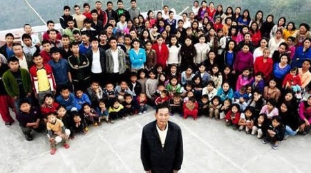 Mizoram, Largest family