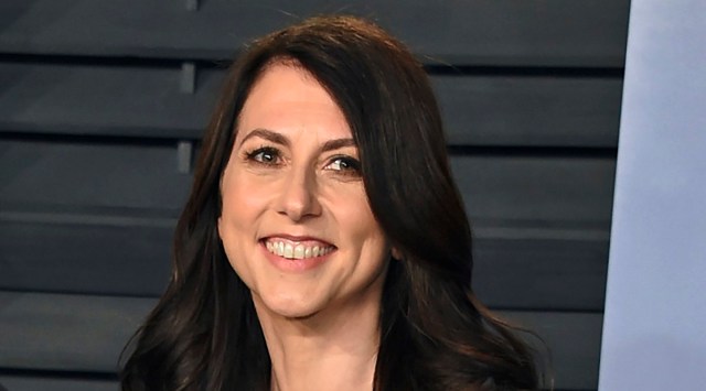 In this March 4, 2018, file photo, MacKenzie Scott, the former wife of Amazon founder Jeff Bezos, arrives at the Vanity Fair Oscar Party in Beverly Hills, Calif. Scott, the billionaire philanthropist known for her impromptu multi-billion dollar donations to charities and racial equity causes, announced Tuesday, June 15, 2021, that she has given $2.7 billion to 286 organizations. It is the third round of major philanthropic gifts Scott has made, which together rival the charitable contributions made by the largest foundations. (AP)